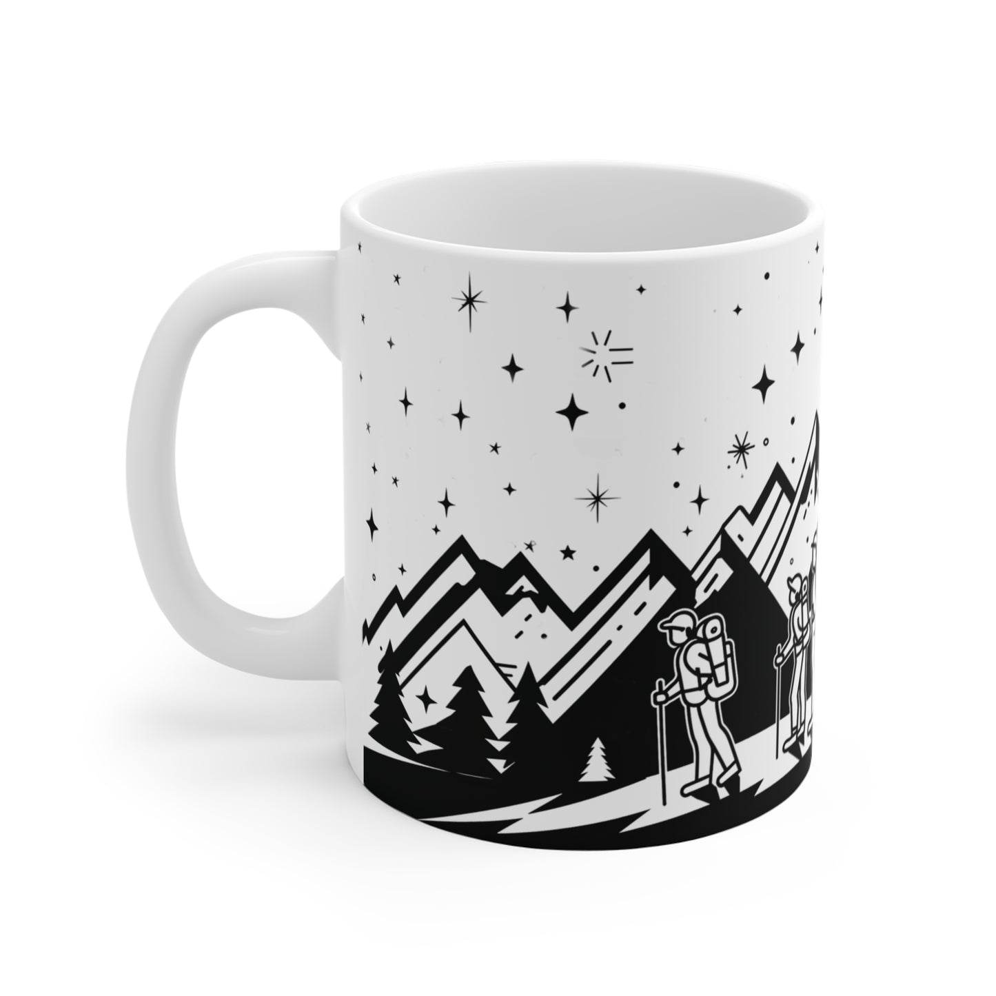 Adventure Awaits Mug, Outdoor Enthusiast Gift, Hiking Coffee Cup, Nature Lover's Drinkware, Stargazing Camping Mug