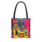 Colorful Platform Shoes Tote Bag - Funky Retro Style for Fashion Lovers