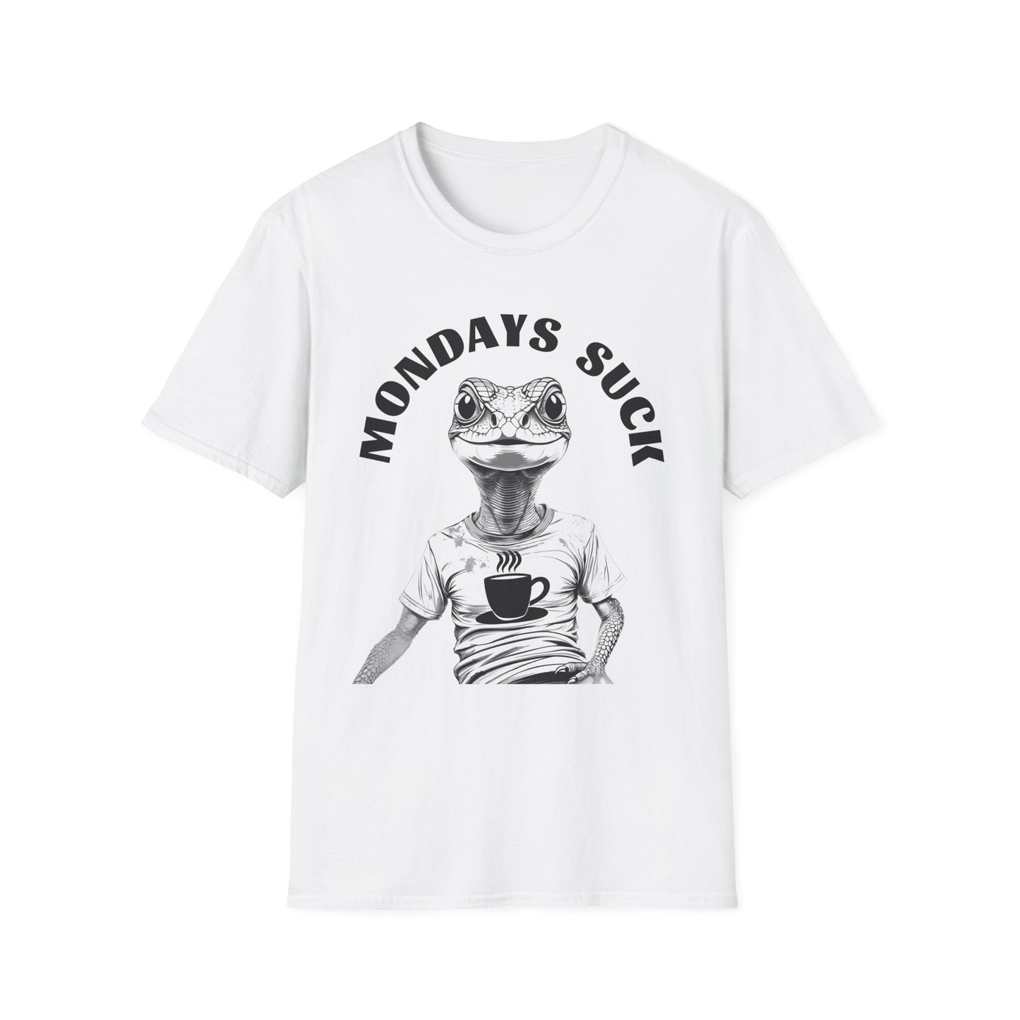 "Mondays Suck" Lizard T-Shirt – Corporate Life Edition